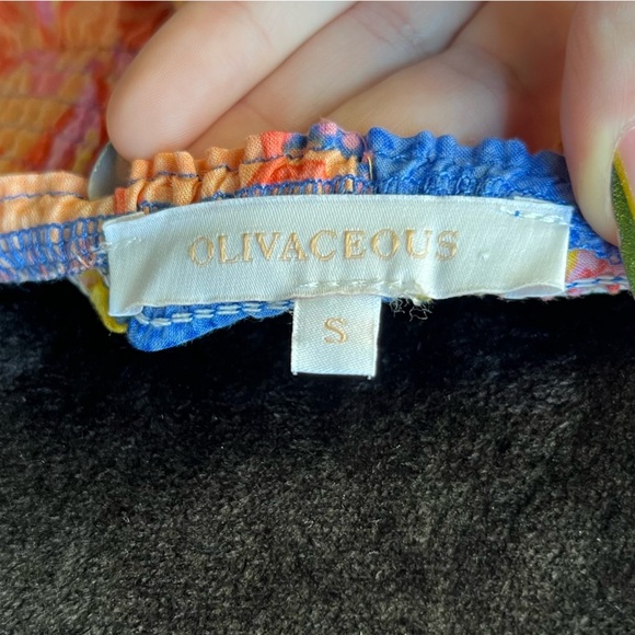 Olivaceous Pink and Blue Floral Dress - Picture 5 of 8